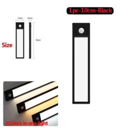 LED Under Cabinet Lights Motion Sensor Led Lamp Wireless Rechargeable Night Light for Bedroom Kitchen Cabinet Indoor Lighting