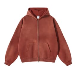 Men's Zip Up Hoodies Tie Dye Washed Double Oversize Cardigan Sweatshirt Loose Plus Plush Gradient Man Hooded Pullovers Winter