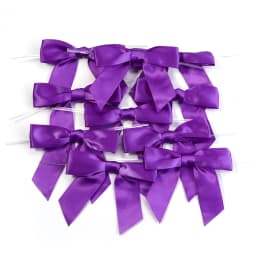 10-50pcs Colorful Twist Tie Bows Satin Ribbon Bow For Food Gift Packaging Sealing DIY Wedding Christmas Party Decoration
