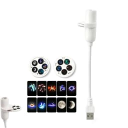 2-in-1 Night Light And Star Projector USB Starry Sky Projector Lamp with Clear Image Adjustable Brightness Touch Control Lamp