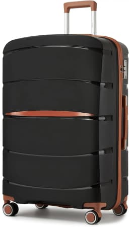 S/M/L Kono Carry-On Suitcase - Lightweight Polypropylene Hardside Trolley Luggage with 4 Spinner Wheels & Tsa Lock