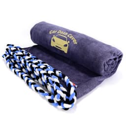 FOSHIO Windshield Cleaning Car Dashboard Cover Cloth Microfiber Towel Water Absorption Rope Vinyl Protection Film Install Tool