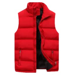 Men's Parkas Coat Autumn Winter Casual Solid Sleeveless Vests Jacket Coats Men Comfort Warm Lightweight Padded Jackets Vest 6XL