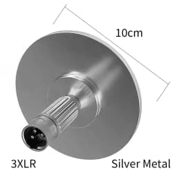 3XLR Black Silver Suction Cup Black Suction Cup Adapter for Telescopic Linear Actuator Reciprocating Linear Actuator Parts