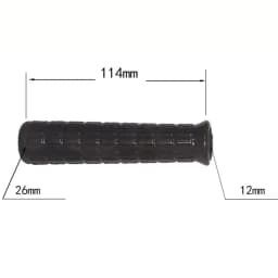 2Pcs Wheelbarrow Rubber Handles Round Tubes Black Replacement Handles Rubber Round Hole Handle Tool PVC Anti Slip Rubber Sleeve