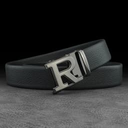 Luxury designer belts men R letter Automatic Buckle high quality grain leather fashion young men brand cintos masculinosZ276