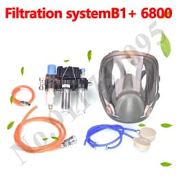 High Quality 6800 Air-Supply Full-Face Mask Gas 4in1 Industrial Respirator System Mask Multifunctional Respirator
