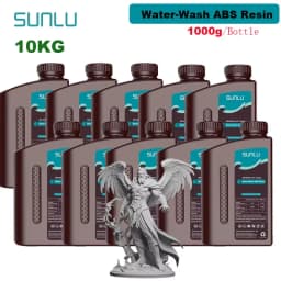 SUNLU 10KG Standard / Water-Wash / Water Wash ABS LIKE 3D Resin 1KG/Bottle 405nm UV Resin For Most SLA/DLP/LCD 3D Printer 1kg