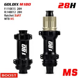 GOLDIX M180 MTB BOOST Hub Center Lock Disc 28H EXP Ratchet 52T Mountain XD Class Bike Hub for Shimano SRAM 11 12 Speed