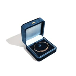 High End Rounded Edge Velvet Jewelry Storage Box with Multi Compartments for Earrings Rings Bracelets Necklaces Organizer Gift