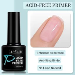 LILYCUTE 7ml Base Nowipe Top Coat Soak Off UV LED Gel Nail Polish Reinforcement Gel Semi Permanent Multifunction Gel Varnishes