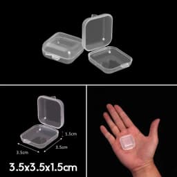 Rectangle Round Square Transparent Plastic Carrying Case For Bead Compartment Adjustable Container Jewelry Storage Box Wholesale
