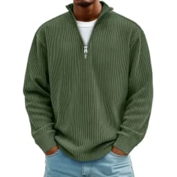 2026 Autumn Winter Half Zipper Sweatshir Men Solid Loose Casual Hoodie Stand Collar Long Sleeve Warm Sportswear Male Streetwear