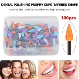 Dental Cordless Electric Hygiene Prophy With LCD Screen 4:1 Contra angle/Nose Cone Handpiece/Prophy Angles/Polish Cups