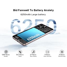Global Version DOOGEE Note58 Pro Smartphone 6.75" HD+ Display 32GB(8+24) 256GB 6250mAh Battery NFC Android 15 Mobile Phone