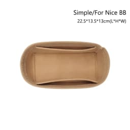 Durable Felt Handbag Insert Bag Storage Organization Purse Liner Bag Support Portable Internal Bag for For LV Nice Nano/Mini/BB