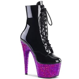 Brand Sexy Sequins Pumps 17CM Thin High Heels Ankle Boots Round Toe Pole Dance Nightclub Model Catwalk Platform Women's Shoes