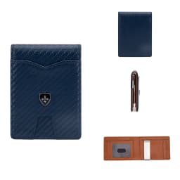 New RFID Name Engraving Simple Short Men Card Wallets Carbon Fiber Card Holder Slim Male Wallet Photo Holder Men Card Clips