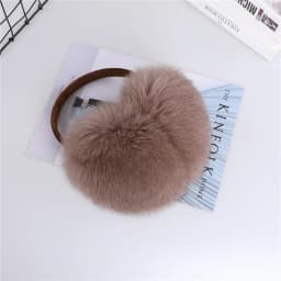 Full Piece 100% Real Fox Fur Women's Winter Earmuffs Ear Warmer Ear Protection Girl's Ear Muffs Headwear
