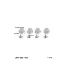 1/2/5Sets Silver Diamond Steel Lock Puller Slider For Birkin 30 Handbags Bags Hook Clasps Eyelet Plate Rivet Studs Accessories