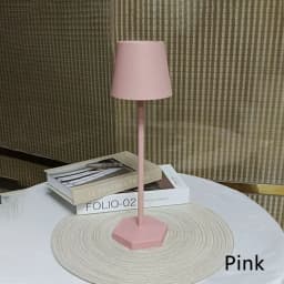 3 Colors Table Lamp LED Touch Sensor Desktop Night Light Rechargeable Wireless Reading Lamp for Restaurant Hotel Bar Room Decor
