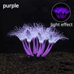 Simulation Silicone Coral Fish Tank Decorations Aquarium Landscape Supplies Aquatic Plant Sunflower Fluorescence Ornaments