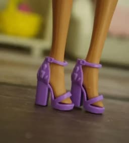 Doll shoes boots high heels flat shoes new styles purple accessories for your BB dolls BBI201013B