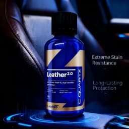 CARPRO CQUARTZ Leather 2.0 - 30Ml Kit - Hydrophobic & Oil Phobic, Resistance to UV, Denim Dye Coloring, Abrasion and Stains