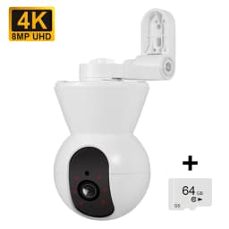 KERUI 4K 8MP Tuya Smart Mini WiFi IP Camera With Bracket Indoor Wireless Home Security AI Human Detect CCTV Surveillance Camera