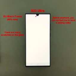 100% Testing for Samsung Galaxy S23 Ultra LCD S918E S918B/DS Display Touch Screen Digitizer Replacement with Defective Screen