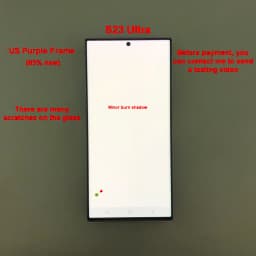 100% Testing for Samsung Galaxy S23 Ultra LCD S918E S918B/DS Display Touch Screen Digitizer Replacement with Defective Screen