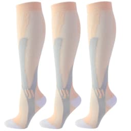 2/3/4 Pairs Running Men Compression Socks Fit Varicose Veins Football Soccer Stockings 30 Mmhg Atheletic Men Women Sports Socks