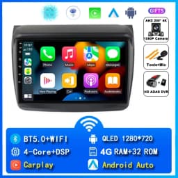 For Mitsubishi Pajero Sport 2 2008 - 2016 L200 Triton 2006 - 2014 Android 16 Car Radio Multimedia Video Player GPS CarPlay