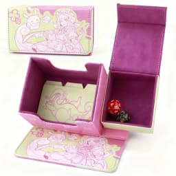 Nurse Dragonmaid Deck Boxes Dicewinder for YGO PTCG,Fits 100 Double-Sleeved Cards,Dice Tray Card Storage Box for TCG OPCG MTGame