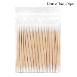 Disposable Ultra-small Cotton Swab 100pcs Lint Free Micro Brushes Wood Cotton Buds Swabs Eyelash Extension Glue Removing Tools