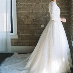 Customized Muslim Ivory A-line Wedding Dresses O-Neck Applique Lace Full Draped Pleat Tulle Brideing Dresses robe de mariée 2025