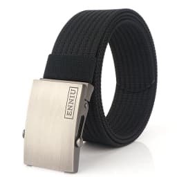 Nylon Tactical Belt For Men Metal Buckle Adjustable Belts Male Training Combat Elastic Canvas Waistband High Quality
