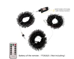 Cluster Garland Fairy Lights Copper Wire Remote Control LED String Lights Wedding Party Christmas Room Decorations