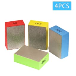 Diamond Hand Polishing Pads 1/8Pcs Tile Glass Abrasive Grinding Block Pad Stone Marble Ceramic Abrasive Sanding Disc Polish Tool