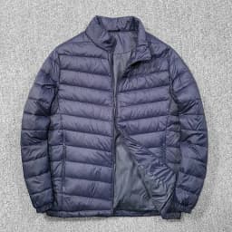 New Fluffy 90 down Cotton Jacket Men's Collar Casual Cotton Clothes Lightweight Warm Simple Jacket Outerwear Trendy