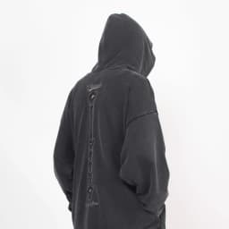 Autumn Winter Ripped Hole Skeleton Design Punk Hip Hop Hoodie Men Women High Street Vintage Oversize Hoodies