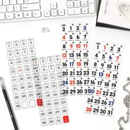 12 Sheets 365 day Date Stickers Planner Stick Labels Adhesive Diy Scrapbooking Stationery Agenda Diary Album journal supplies