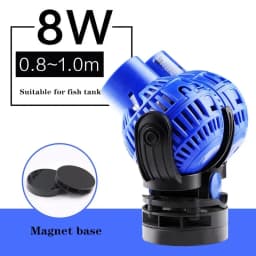 220V 6-26W Aquarium Wave Maker Submersible Circulation Power Pump with Magnet Suction Base Adjustable Flow Rate Marine Fish Tank