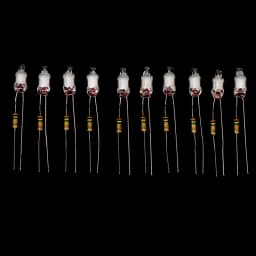 10Pcs/set High Quality Neon Light Bulbs 4*10mm 5*13mm Main Power Indicator With Resistance 220V Lighting Accessories F4 F5