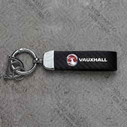 For Vauxhall Logo Meriva Vectra VXR Astra Insignia GTC Vivaro Junior Car Carbon Fiber Leather Car KeyChain Custom Key Rings Gift