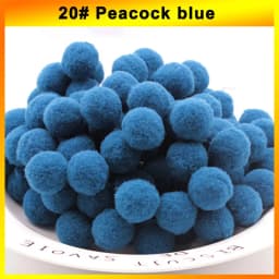 300-30Pcs Multicolor Pompoms Fur Balls Glitter Fluffy Pom Poms Elasticity Pom pom Soft Balls for DIY Crafts 8/10/15/20/25/30mm