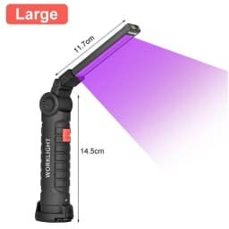 3W Mini USB Rechargeable 365/395nm Blacklight UV Flashlight Ultraviolet Torch Cat Dog Urine Scorpion Tinea Money Detector Lamp