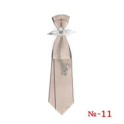 Retro Fabric Ribbon Rhinestone Black Bow Tie Collar Bowkont Cravat School Girl Boys Gifts for Women Clothing Jewelry Accessories