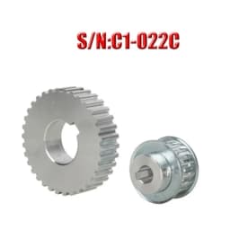 Aluminum alloy synchronous gear S/N C1-022 Timing Pulley Motor belt gear drive wheel for SIEG Lathe C1