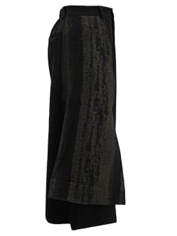EAM Brown Tie Dye Irregular Wide Leg Pants High Elastic Waist New Trousers Women Fashion Tide Spring Autumn 2026 CPG1572